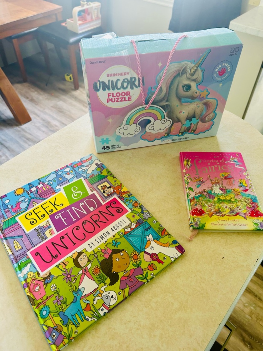 (3/$10) Unicorn and Fairy Book and Puzzle bundle !